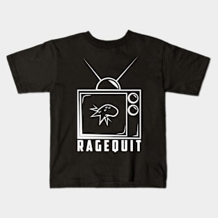 Ragequit Controller White Kids T-Shirt